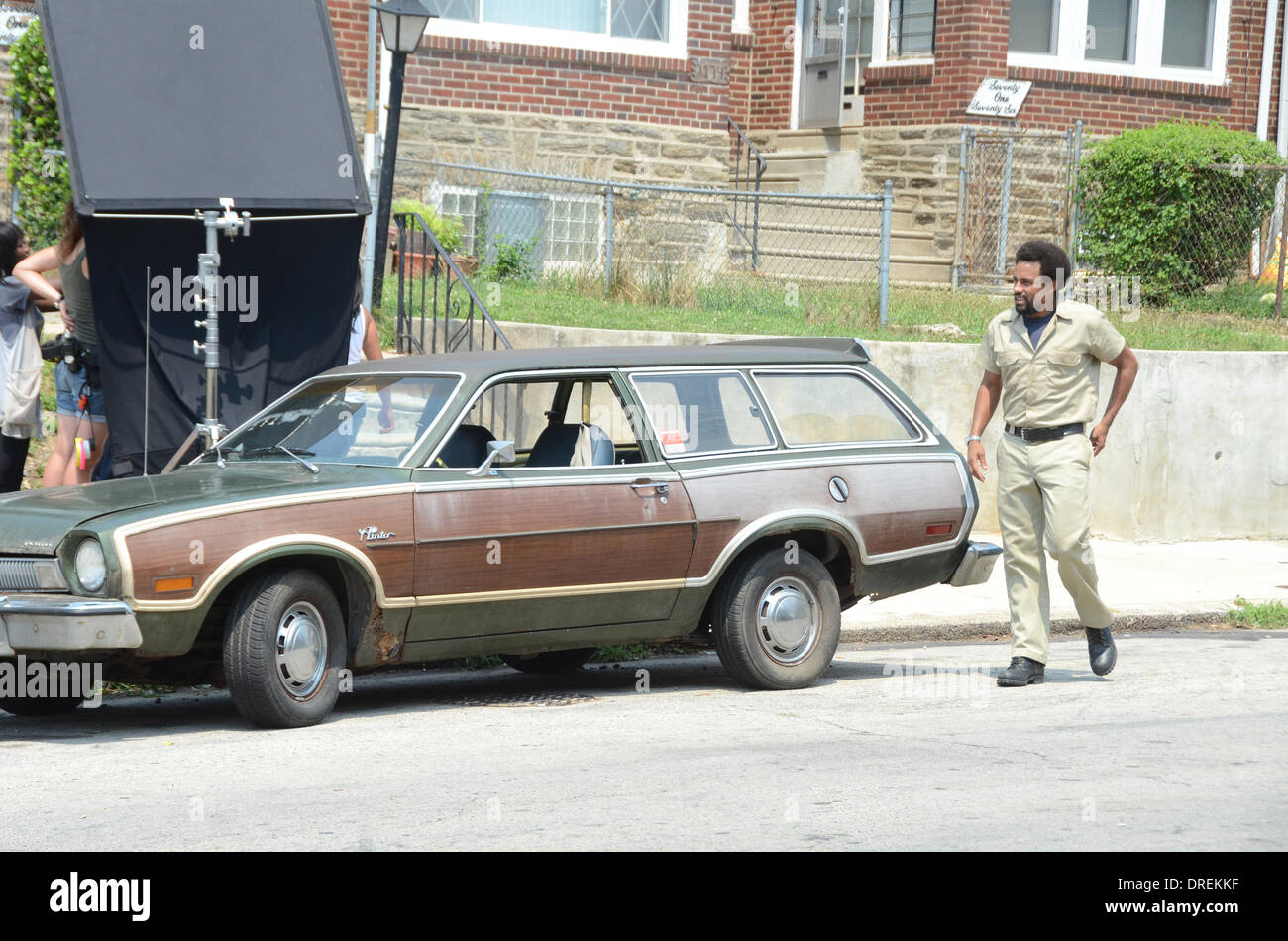 Hill Harper Film Set for the movie '1982' in West Oak Lane ...
