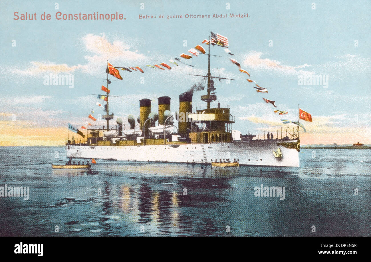 Ottoman Naval ship the Abdul Medgid Stock Photo