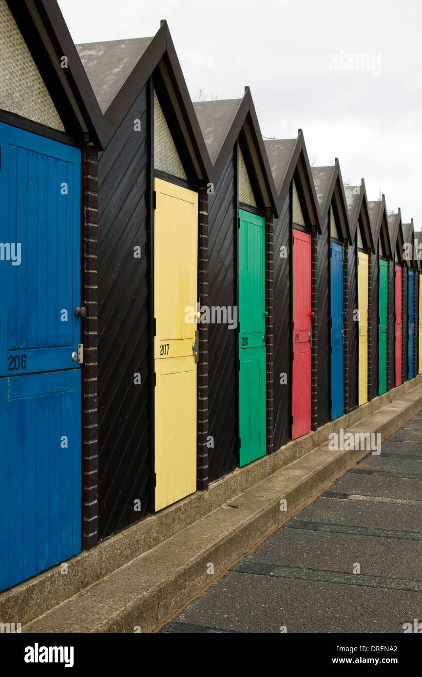 Lowestoft beach huts Stock Photo Alamy