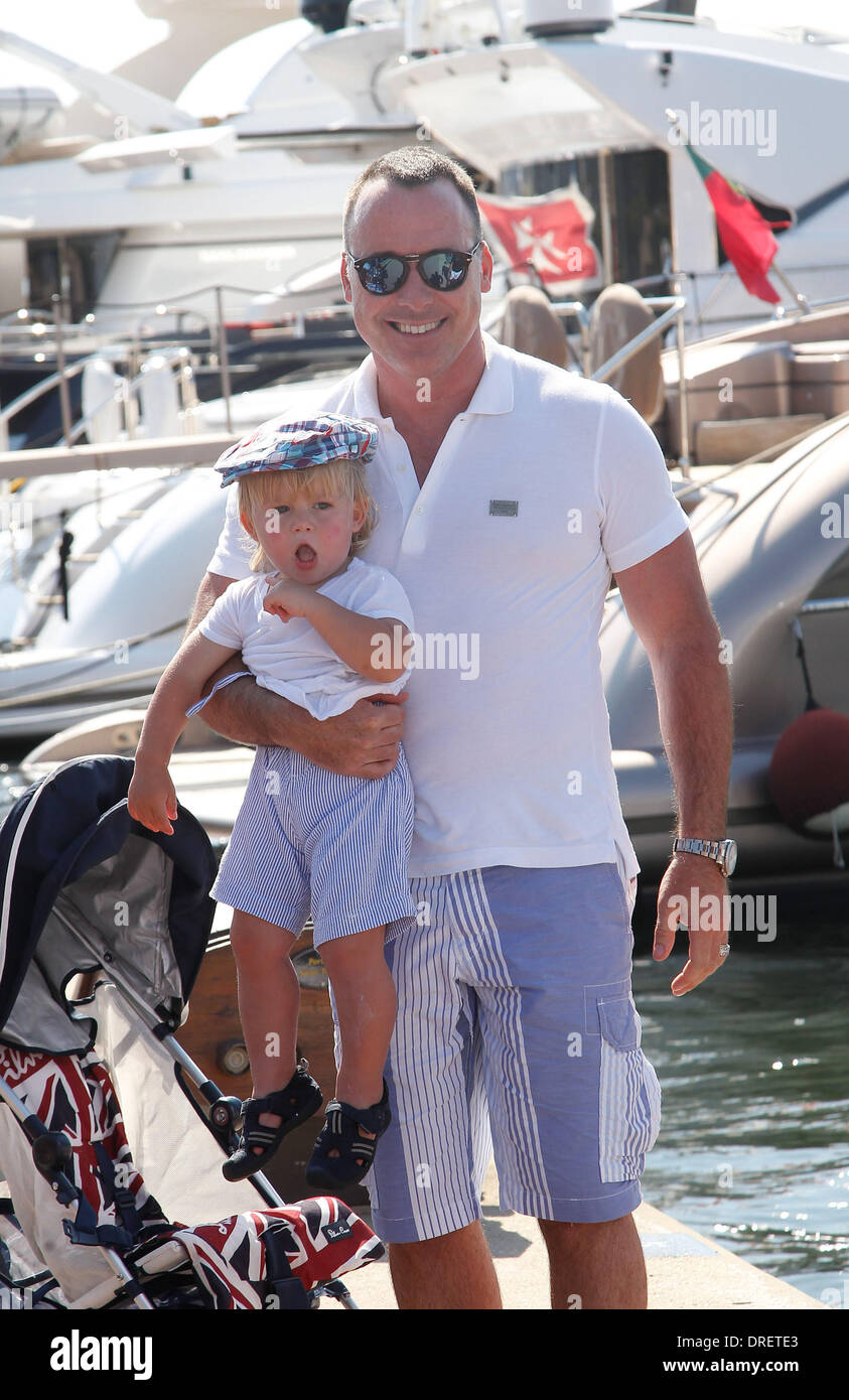 Elton John and David Furnish with son Zachary sighting with Neil