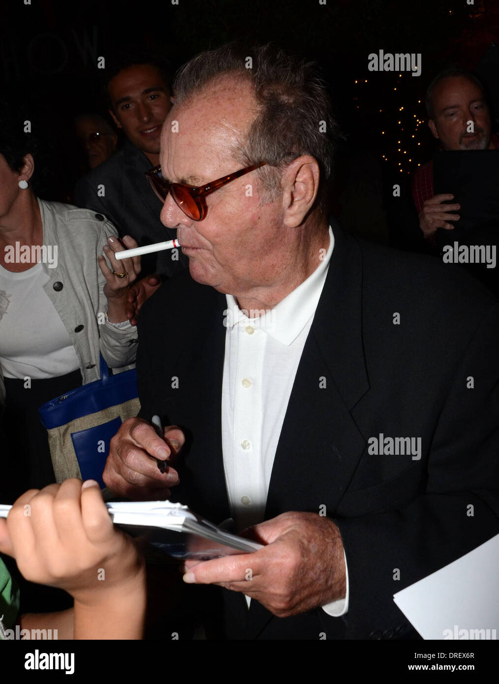 Jack Nicholson leaving Mr Chow restaurant Los Angeles, California 02.08.12 Stock Photo Alamy
