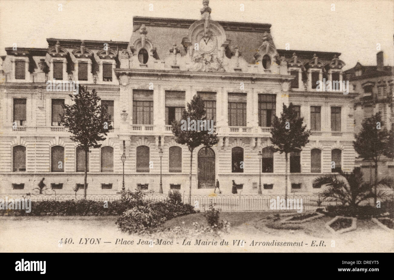 Lyon, France - Town Hall on Place Jean-Mace Stock Photo - Alamy