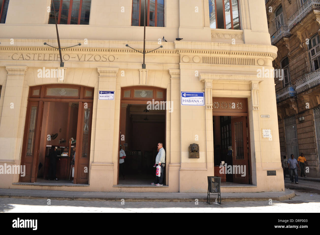 Havana, Cuba The Post Office in one of the squares of downtown Havana