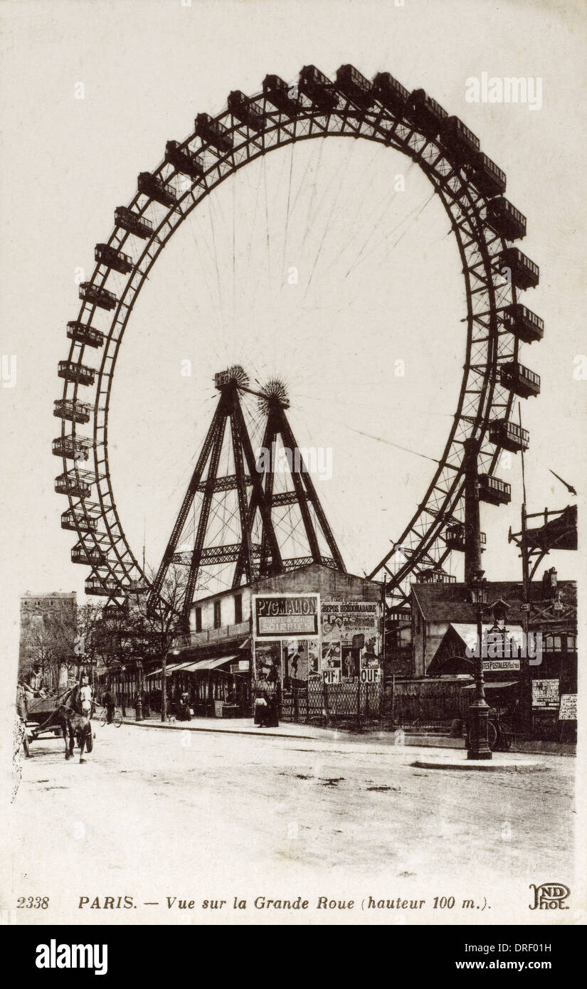 Paris, France - The Big Wheel Stock Photo
