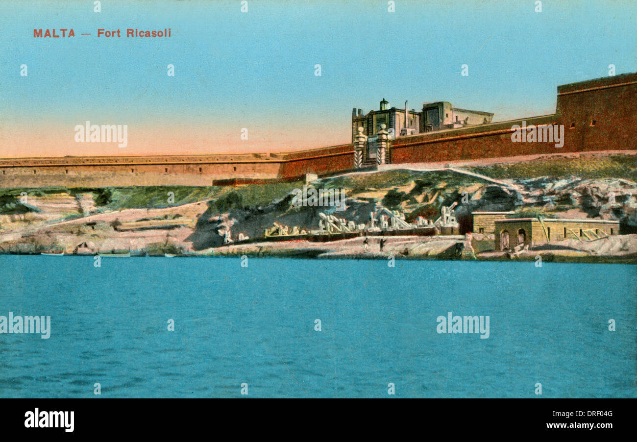 Malta - Fort Ricasoli Stock Photo