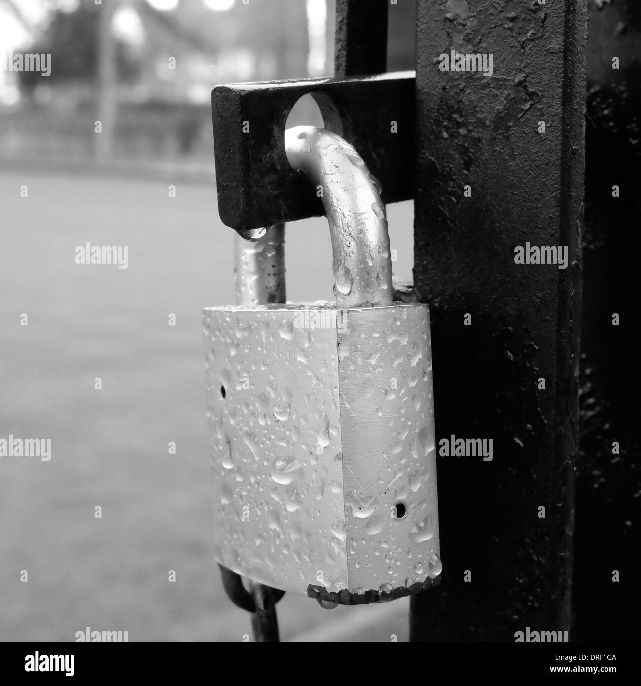 Gate lock Black and White Stock Photos & Images Alamy