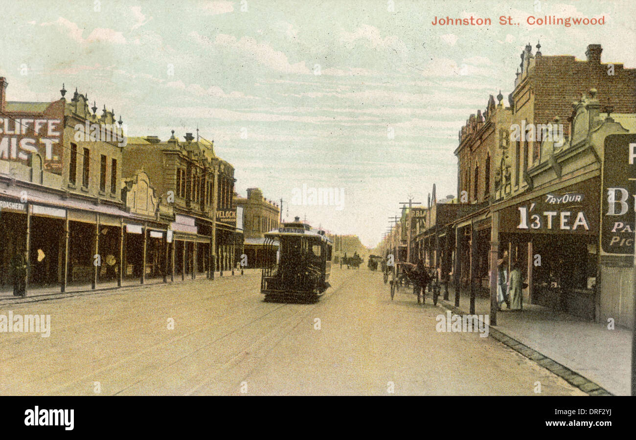 Johnston Street, Melbourne Stock Photo