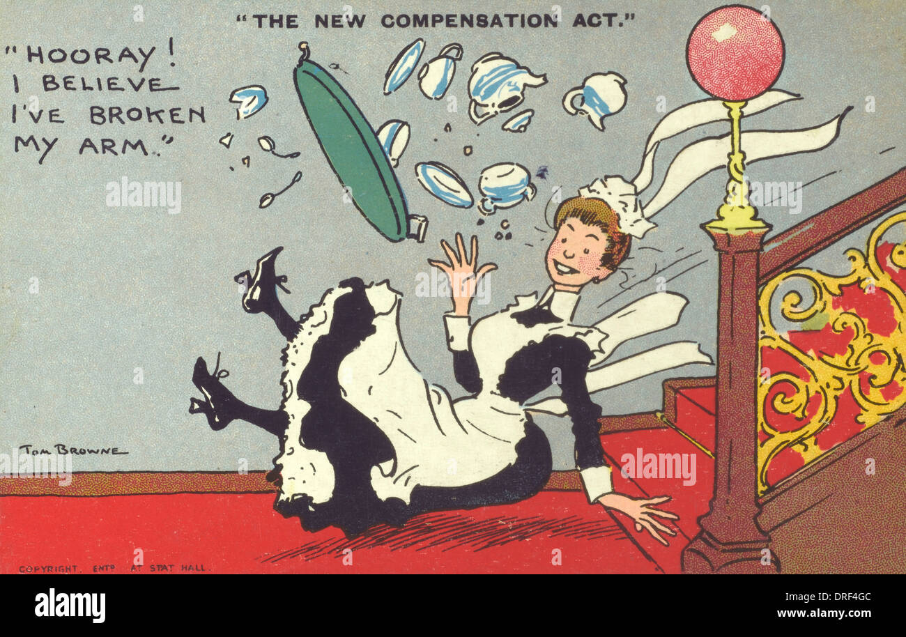 The New Compensation Act - 1906 - Chambermaid Stock Photo