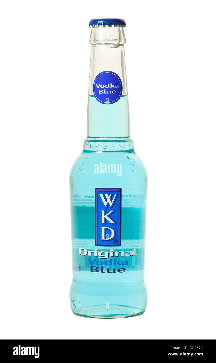 WKD Vodka Blue bottle Stock Photo