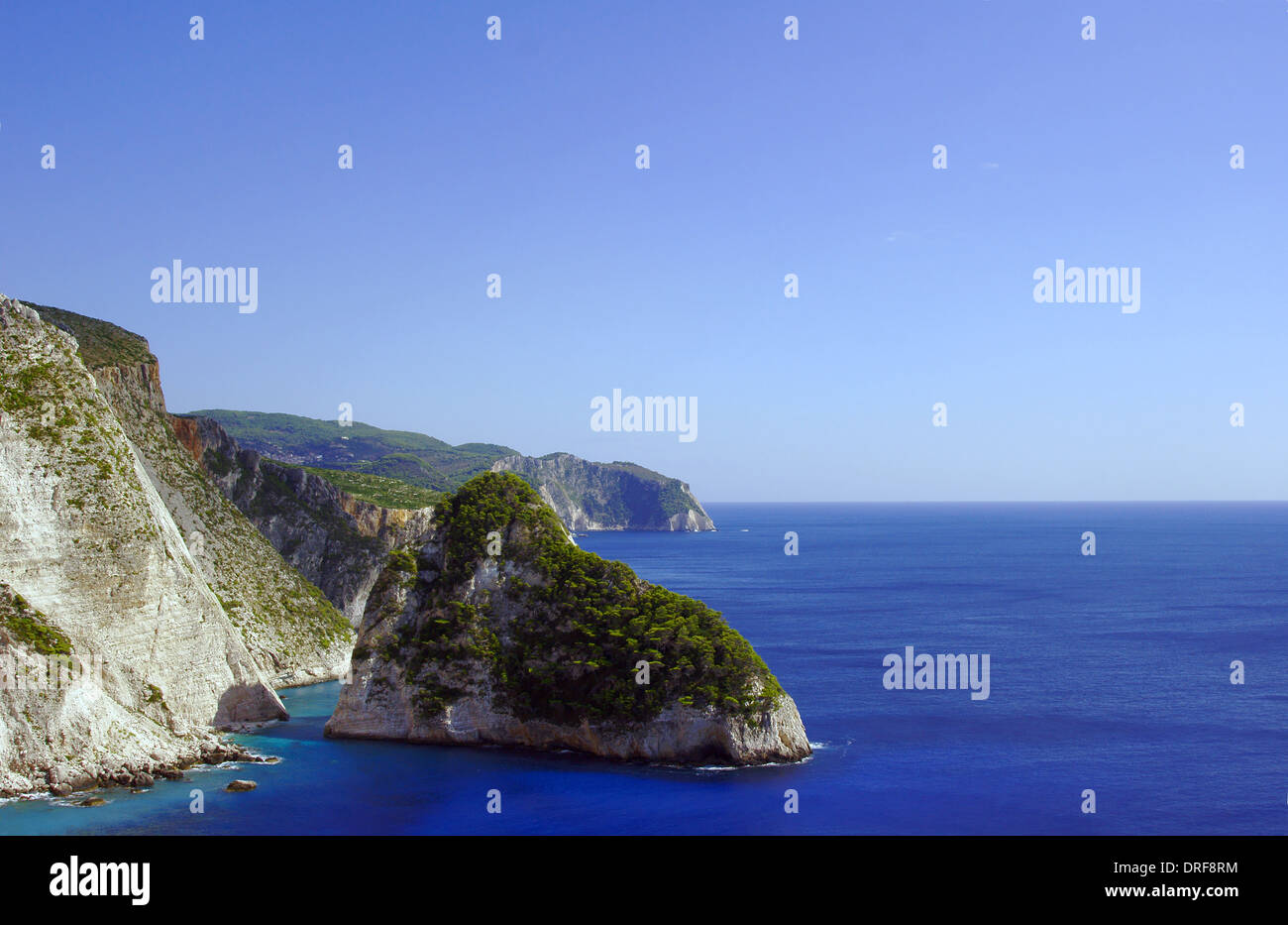 cliff with rocks, Zakynthos island, Greece Stock Photo Alamy