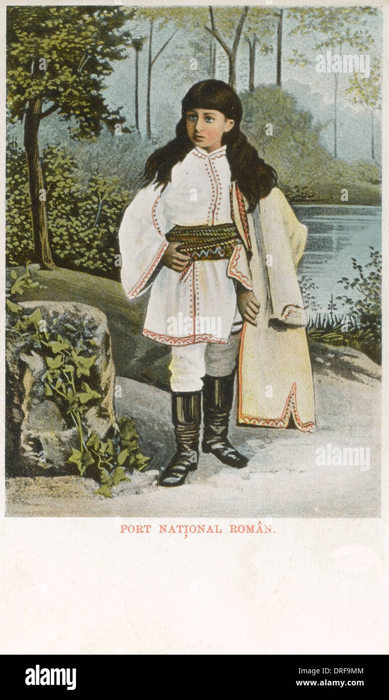 Romanian Boy in traditional costume Stock Photo - Alamy