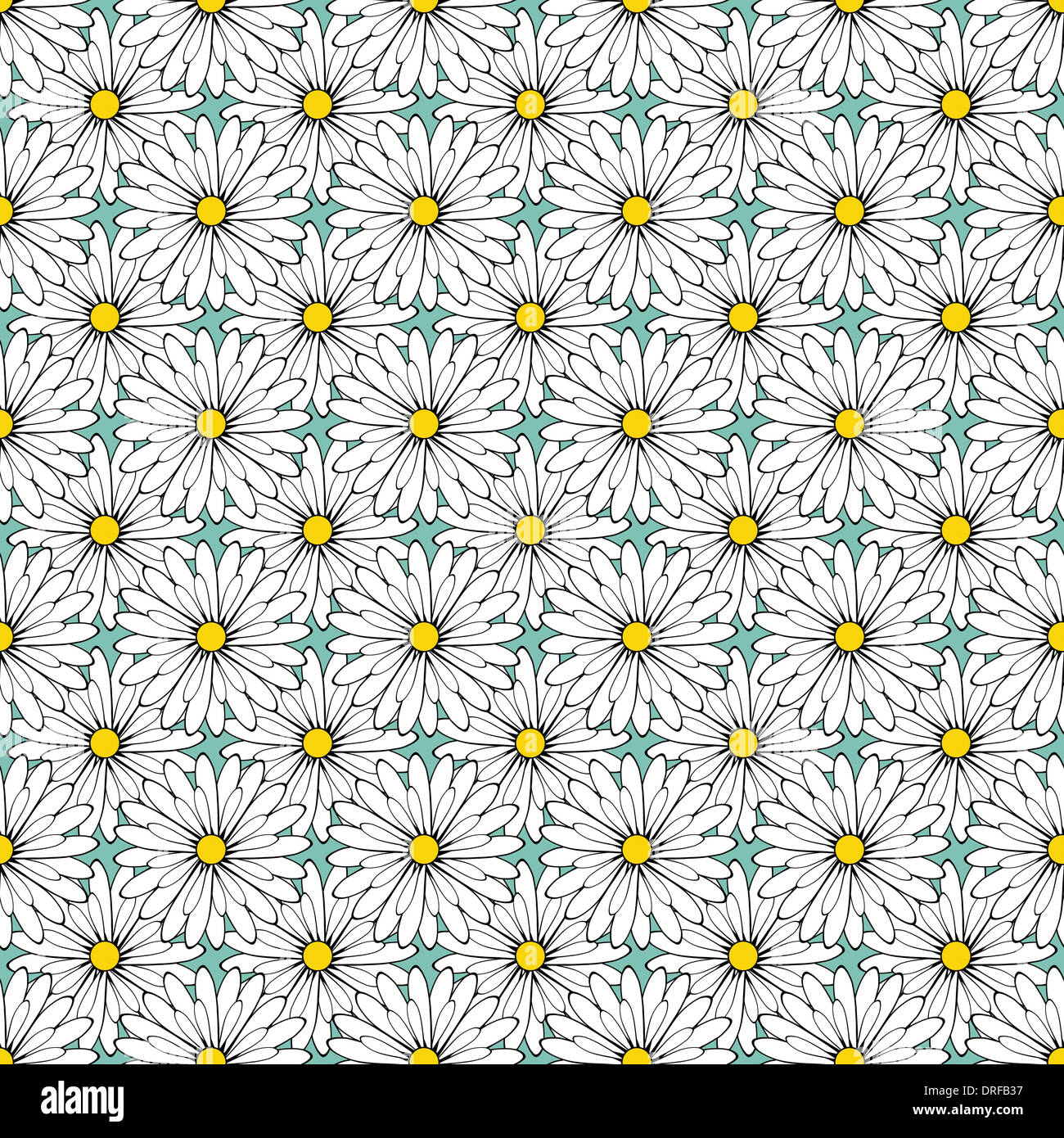 Seamless patterns daisy hi-res stock photography and images - Alamy