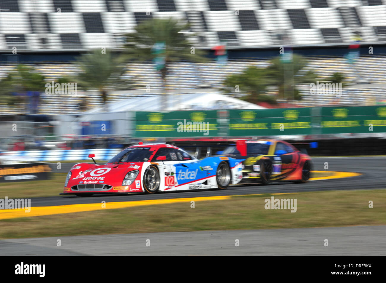 Daytona, USA. 23rd Jan, 2014. The Tudor United Sportcar Championship Rolex 24 Hours of Daytona Practise which was newly formed by the merge of Grand-Am series and the American Le Mans Series . #02 CHIP GANASSI RACING RILEY DP FORD ECOBOOST SCOTT DIXON (NZL) TONY KANAAN (BRA) MARINO FRANCHITTI (SCO) KYLE LARSON (USA) Credit:  Action Plus Sports/Alamy Live News Stock Photo