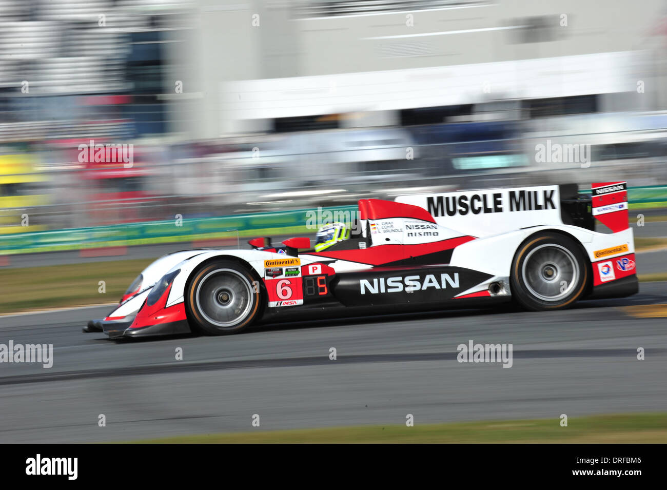 Daytona, USA. 23rd Jan, 2014. The Tudor United Sportcar Championship Rolex 24 Hours of Daytona Practise which was newly formed by the merge of Grand-Am series and the American Le Mans Series . #6 PICKETT RACING ORECA NISSAN KLAUS GRAF (DEU) LUCAS LUHR (DEU) ALEX BRUNDLE (GBR) Credit:  Action Plus Sports/Alamy Live News Stock Photo