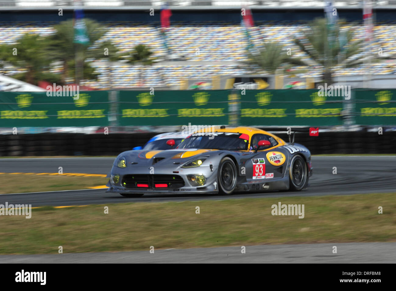 Daytona, USA. 23rd Jan, 2014. The Tudor United Sportcar Championship Rolex 24 Hours of Daytona Practise which was newly formed by the merge of Grand-Am series and the American Le Mans Series . #93 SRT MOTORSPORTS SRT VIPER GTS-R VIPER V10 JONATHAN BOMARITO (USA) KUNO WITTMER (CAN) ROB BELL (GBR) Credit:  Action Plus Sports/Alamy Live News Stock Photo