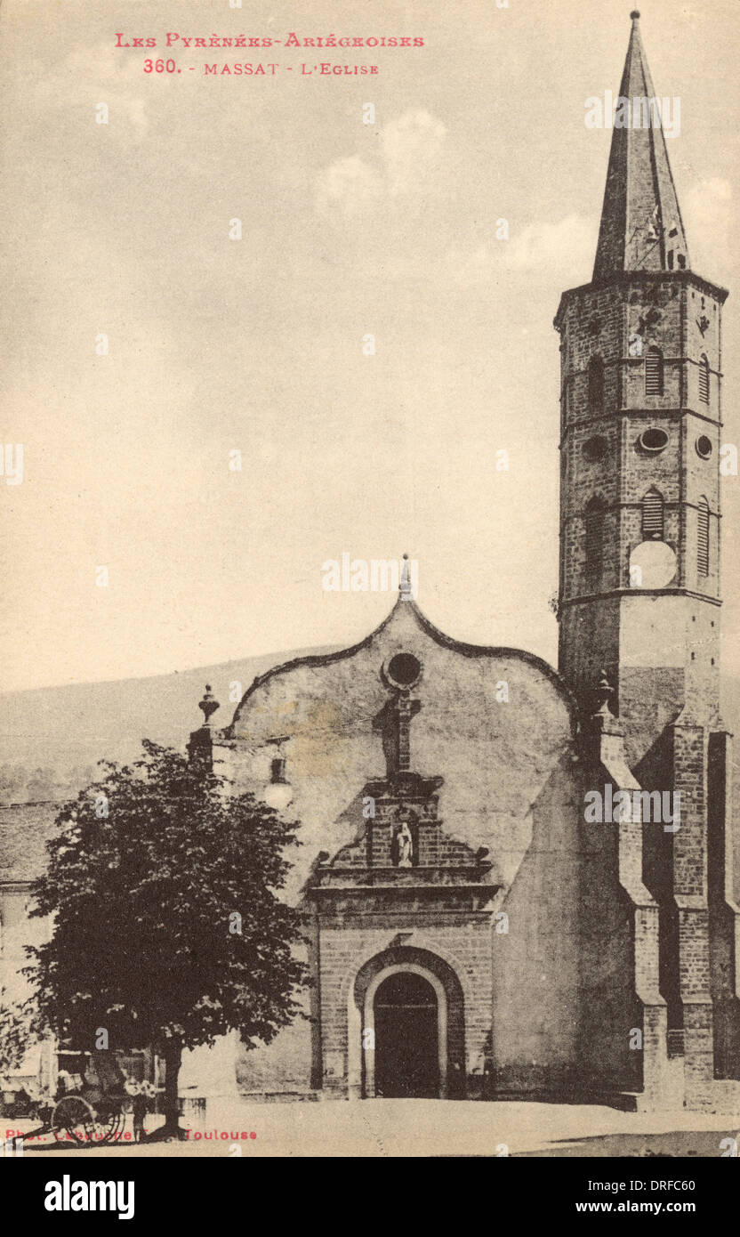 The Church at Massat Stock Photo Alamy