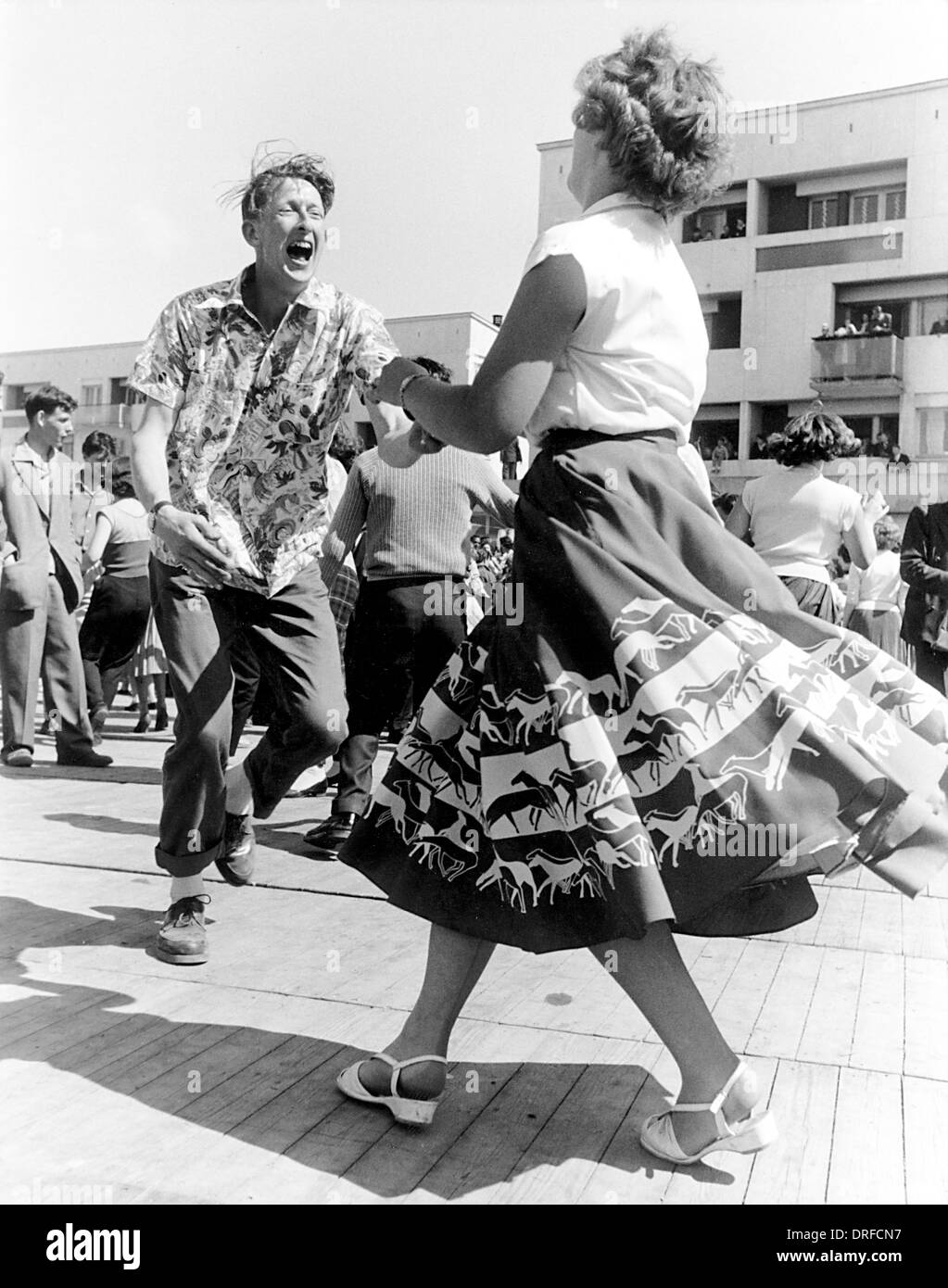 JIVE DANCERS in 1956 Stock Photo