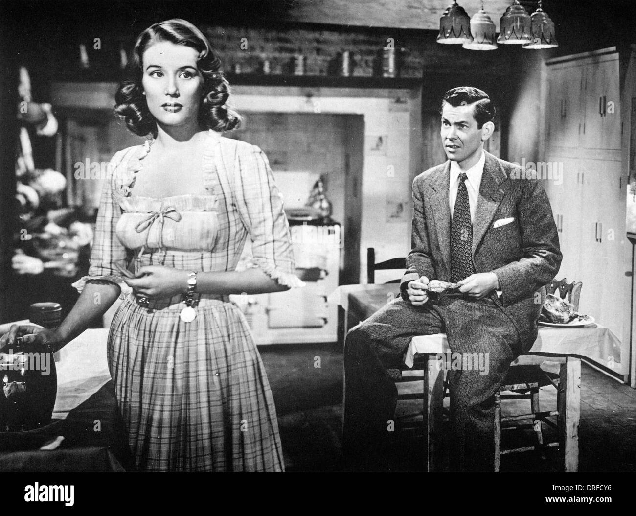 FOOLS RUSH IN 1949 Aubrey Baring Productions film with Sally Ann Howes and Guy Rolfe Stock Photo