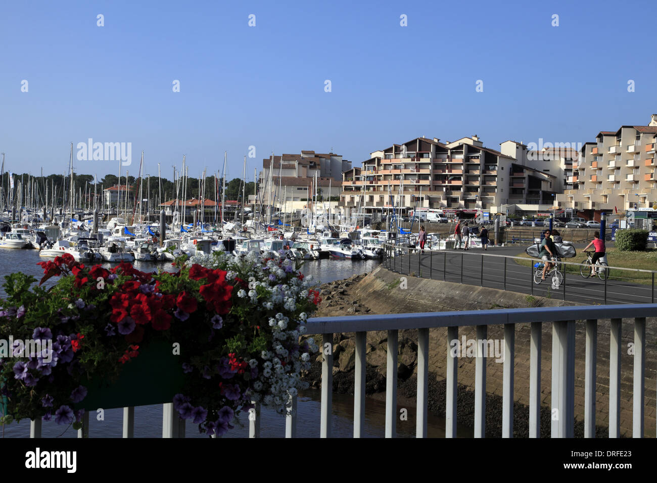 View of the Port of Capbreton, Atlantic coast, France Stock Photo - Alamy