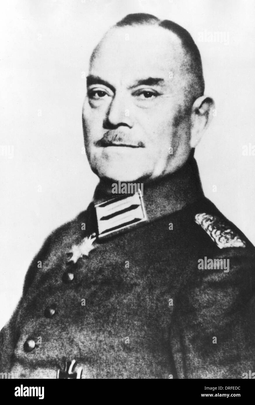 Georg Bruchmuller, German general Stock Photo