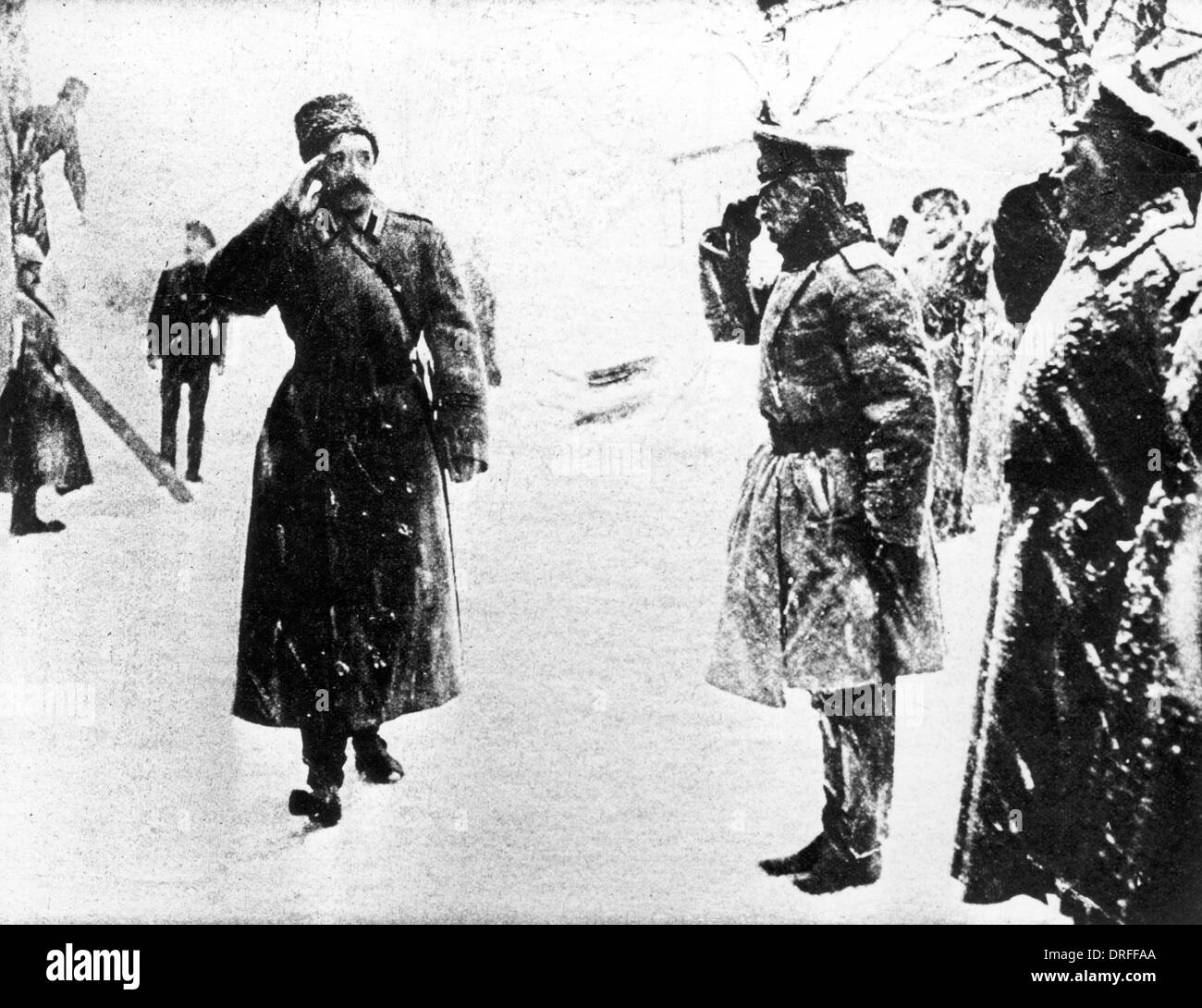 Grand Duke George Mikhailovich and General Brusilov Stock Photo