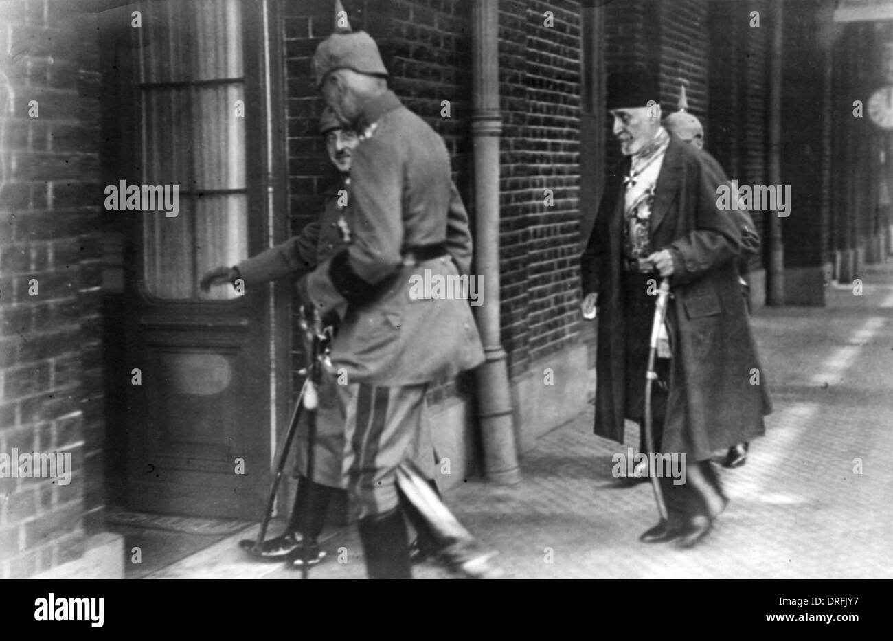 Ahmed Tevfik Pasha of Turkey and his German allies Stock Photo Alamy