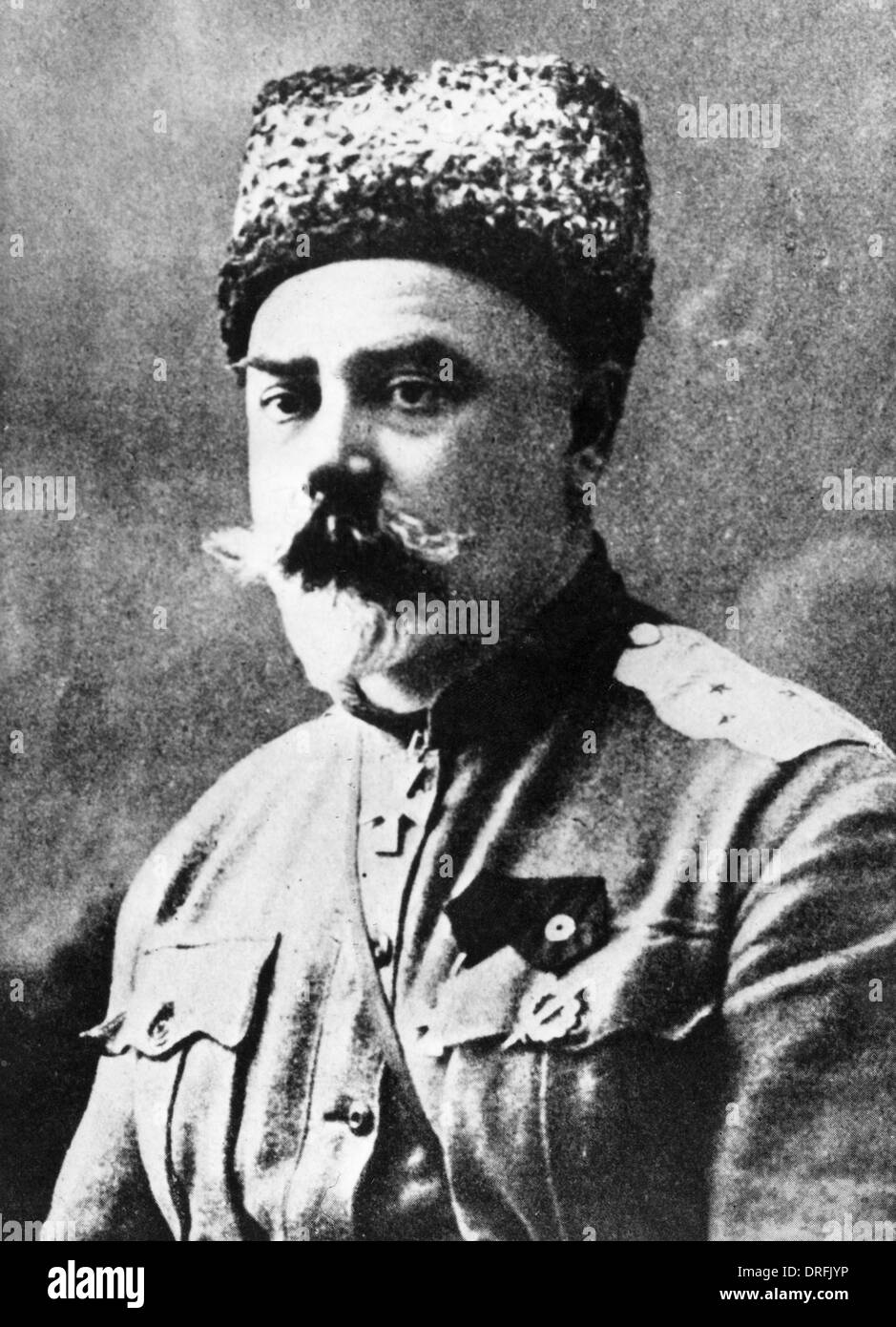General Anton Denikin of the Imperial Russian Army Stock Photo