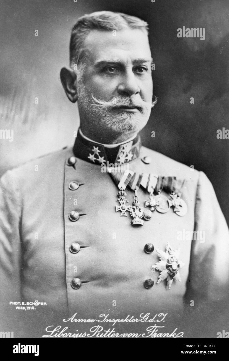 Liborius Ritter von Frank, Austro-Hungarian General Stock Photo