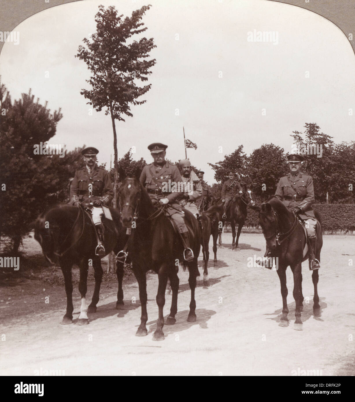 British Army Indian Cavalry Horses France 1915 World War 1 5x4" Reprint Photo bl 