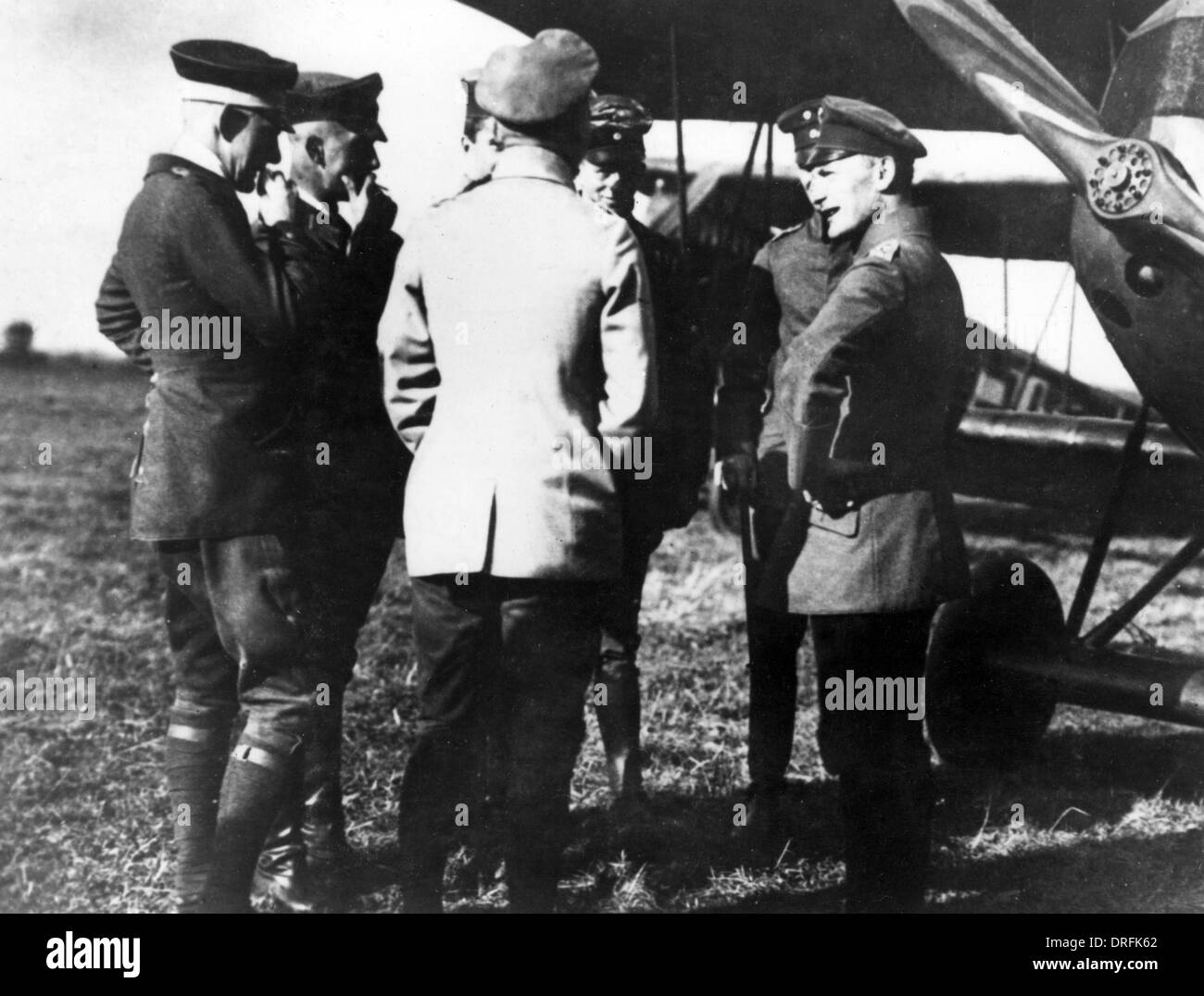 Hermann Goering and others, Western Front, WW1 Stock Photo