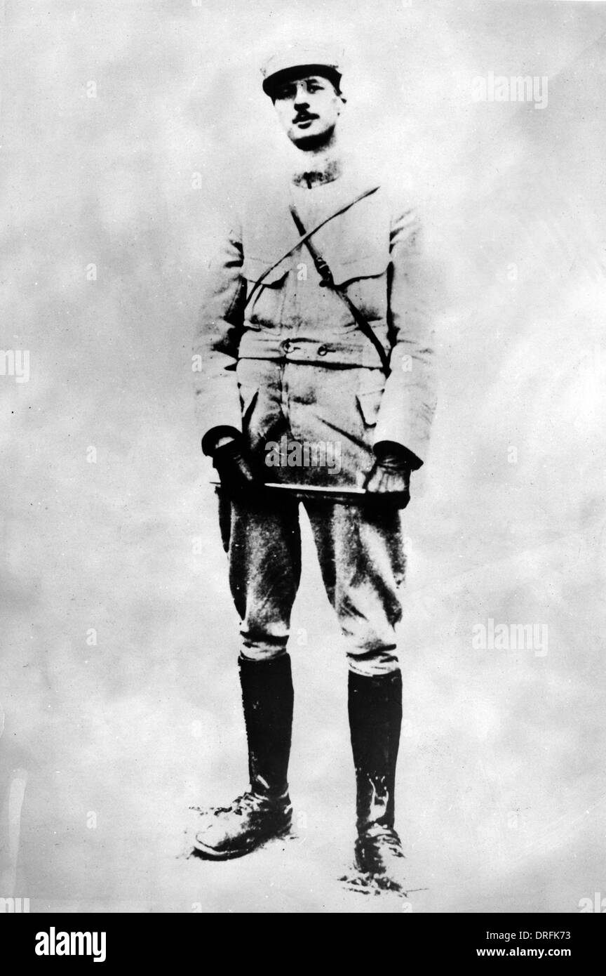 Captain (later General) Charles de Gaulle Stock Photo