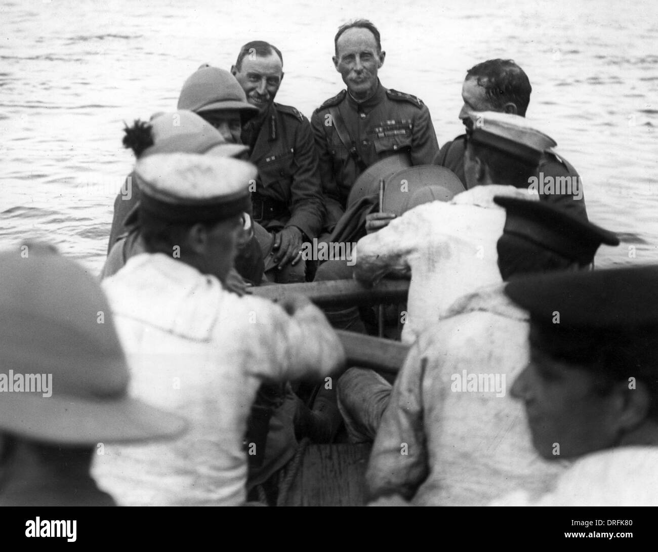 General Sir Ian Hamilton, British army officer, and others Stock Photo