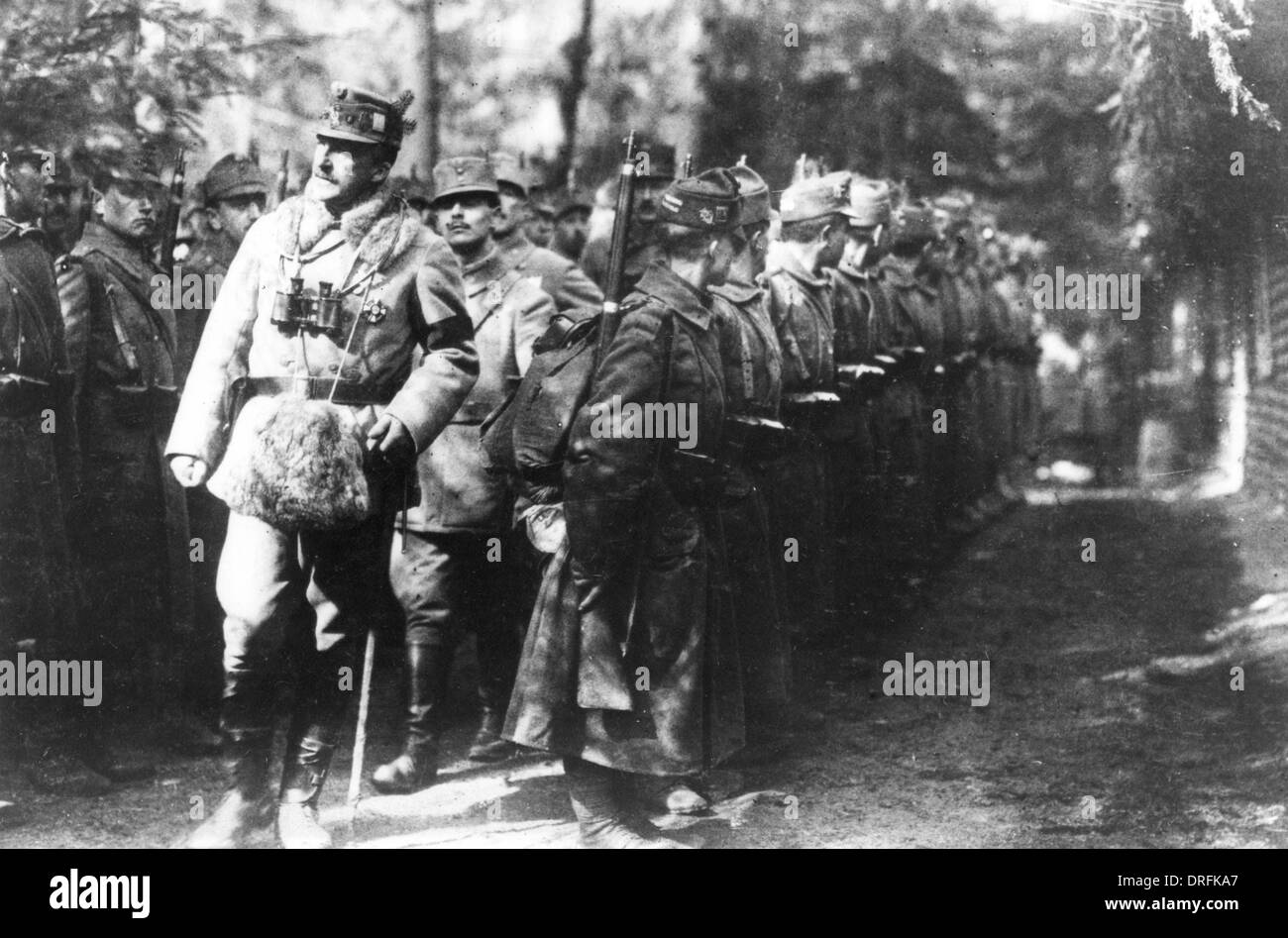 Archduke Josef of Austria on Romanian Front, WW1 Stock Photo