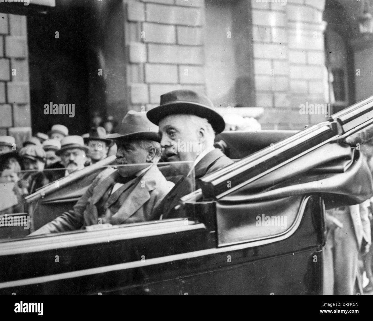 Lloyd George and Balfour in Paris, WW1 Stock Photo