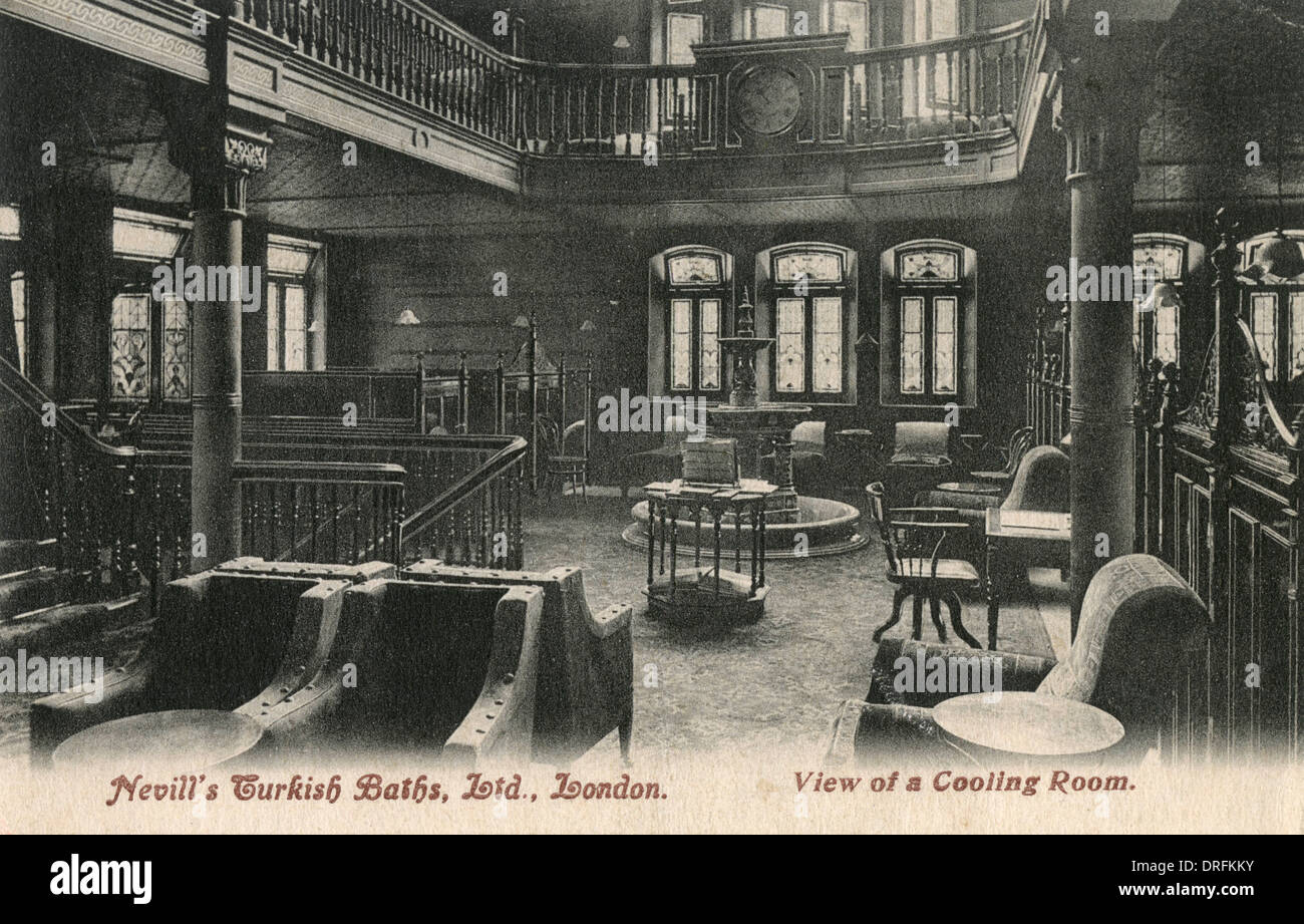 Cooling Room, Nevill's Turkish Baths, London Stock Photo Alamy