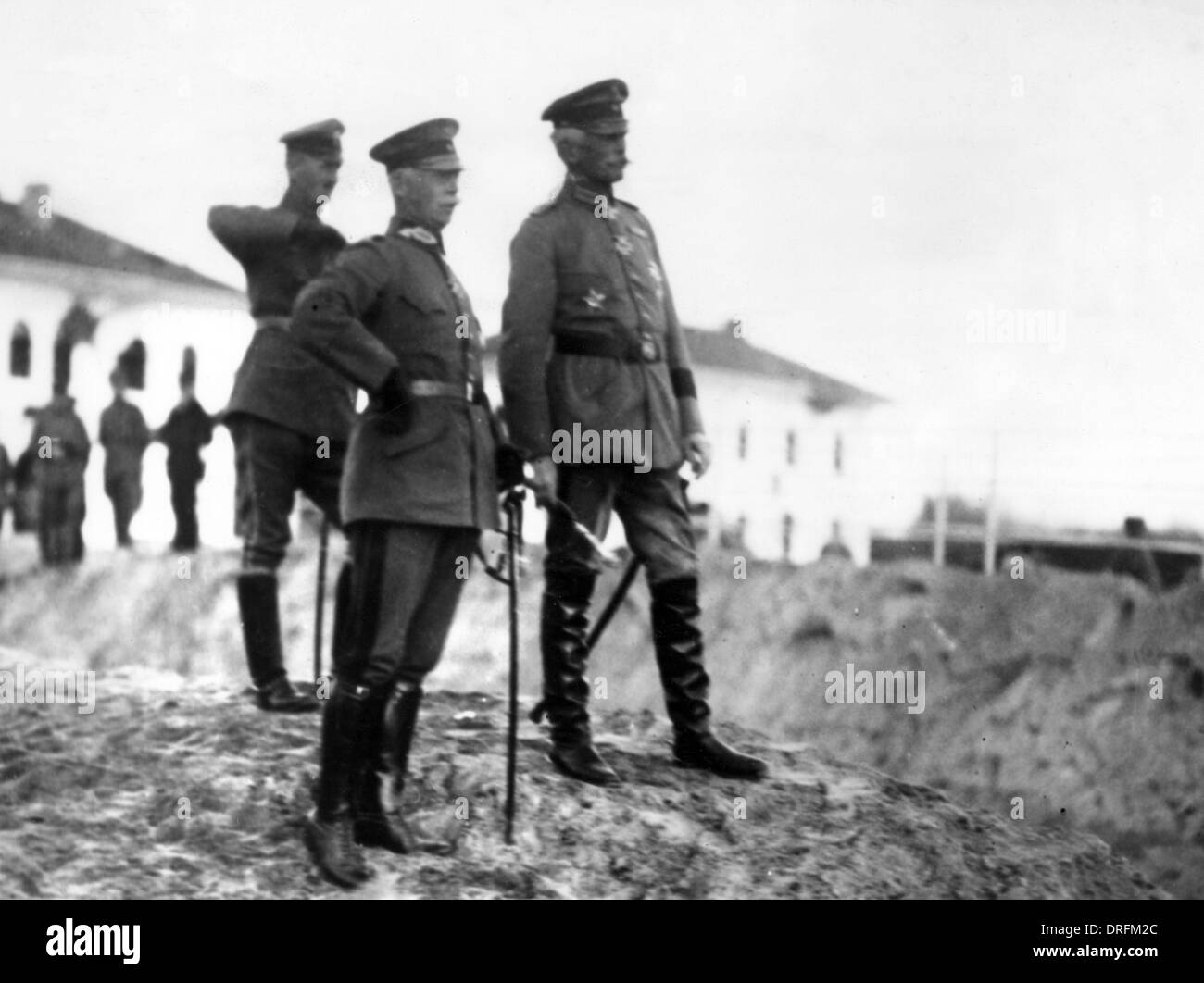 Field Marshal von Mackensen and Colonel von Tappen Stock Photo