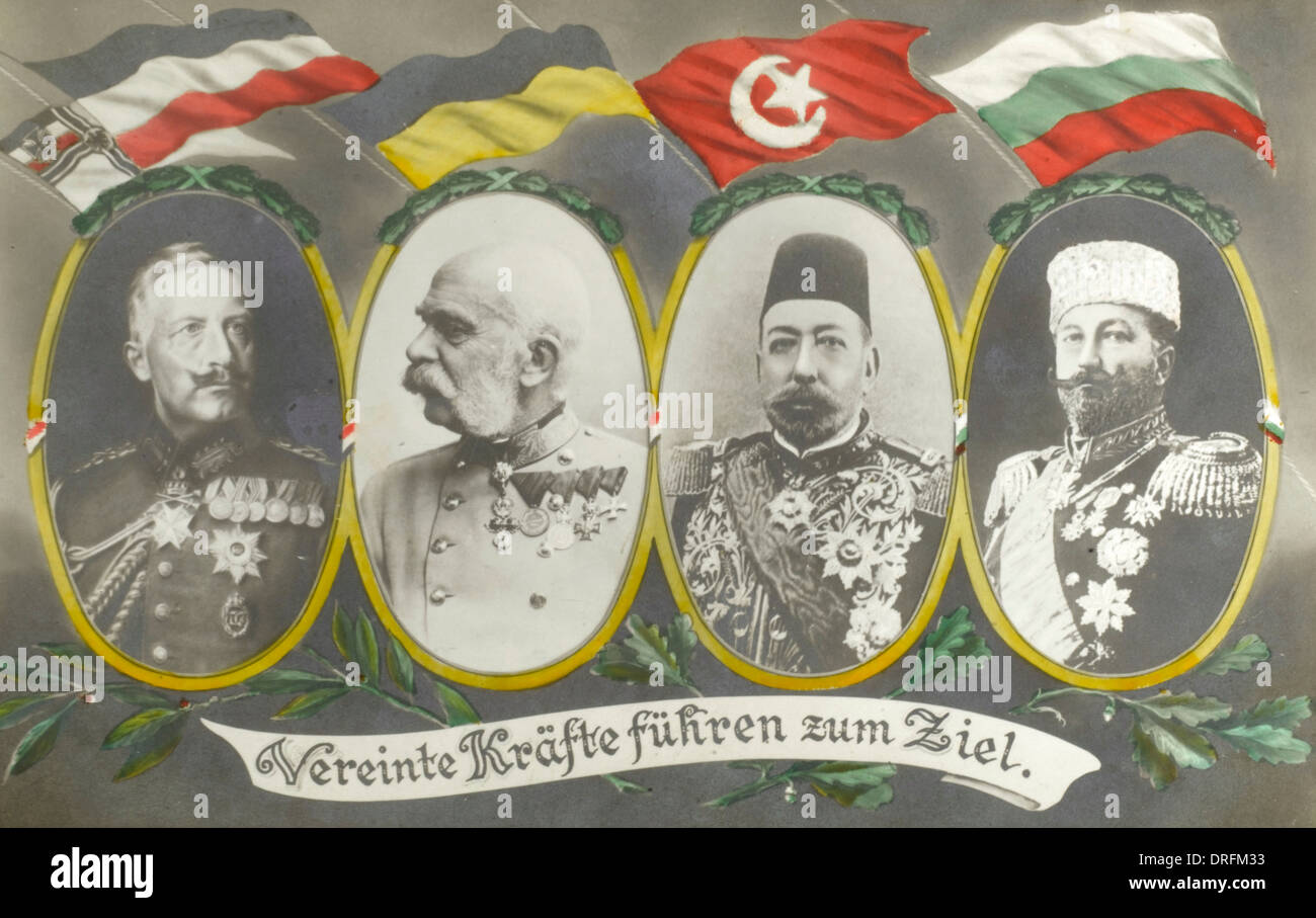 Sultan Mehmed V Reshad of Turkey & allies Stock Photo