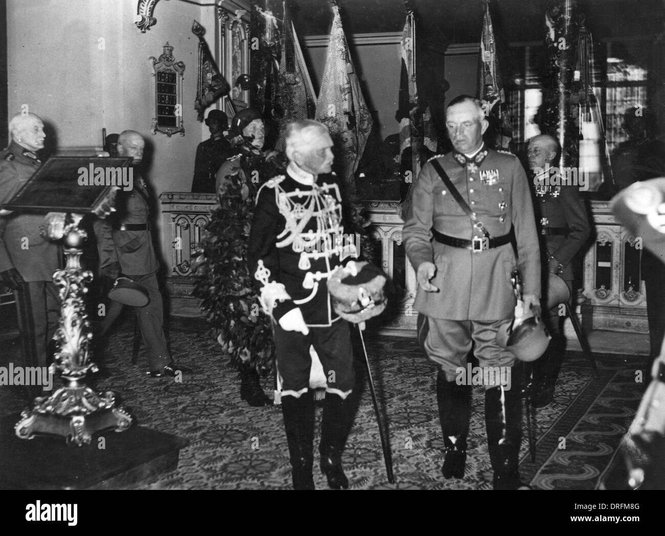 Field Marshal von Mackensen and Major General Busch Stock Photo