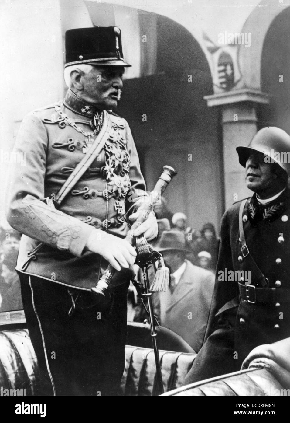 Field Marshal von Mackensen in Budapest, Hungary Stock Photo