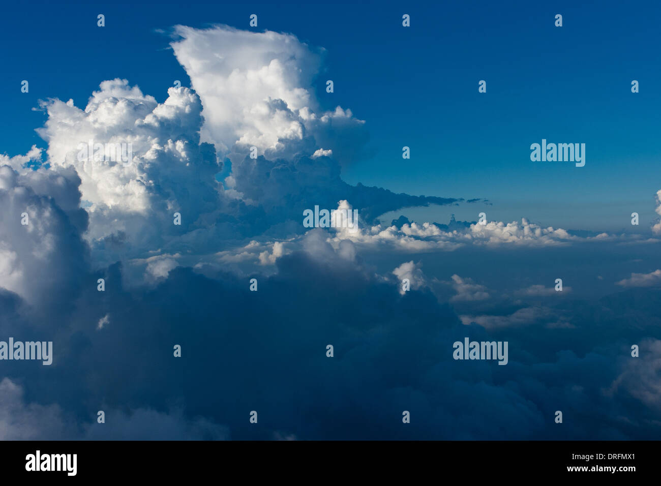 Flying with the Clouds Stock Photo