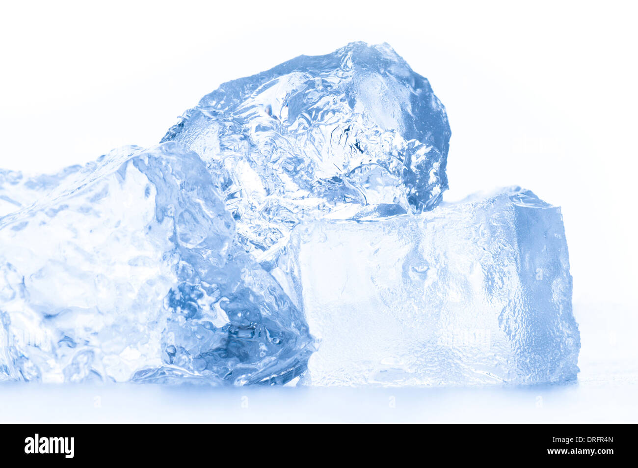 transparent ice cube on the white background Stock Photo - Alamy