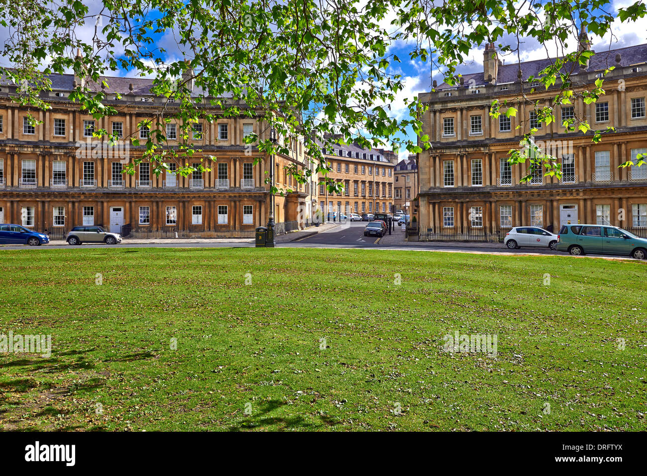 The Circus is an example of Georgian architecture in the city of Bath ...