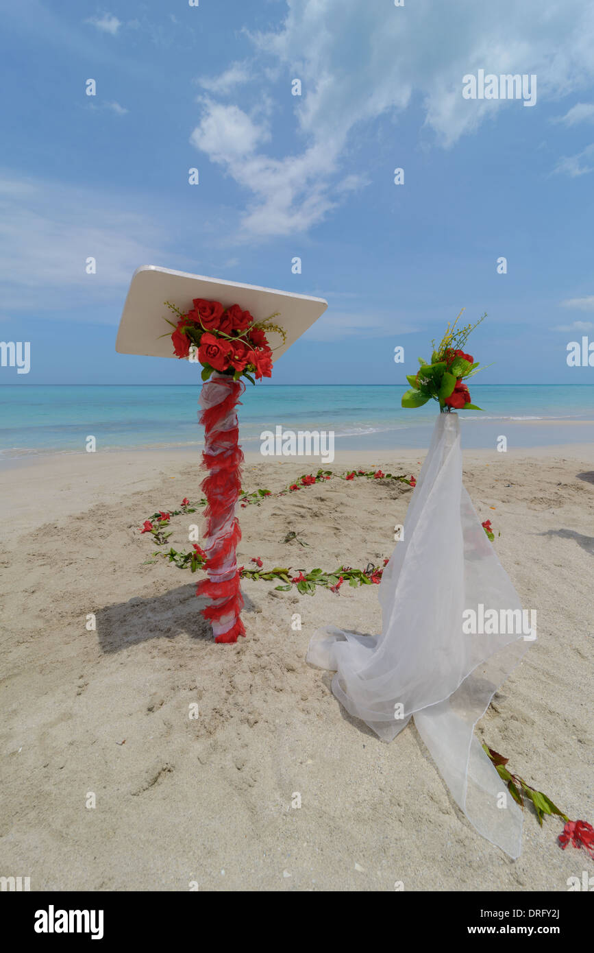 Hochzeit am Strand, Wedding on beach Stock Photo