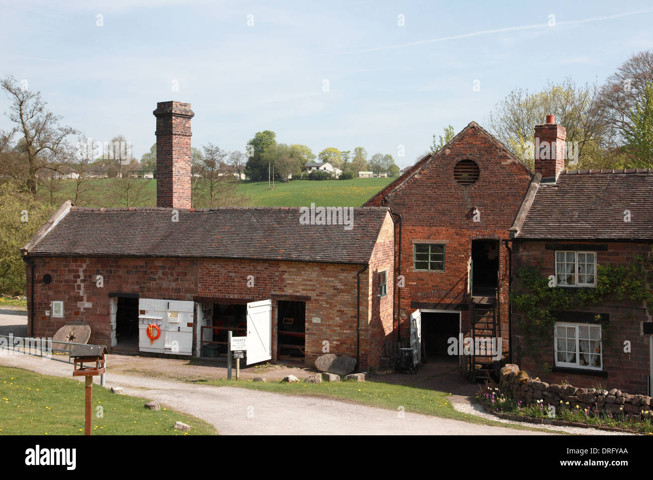Cheddleton Flint Mill, used to grind flint for the pottery industry