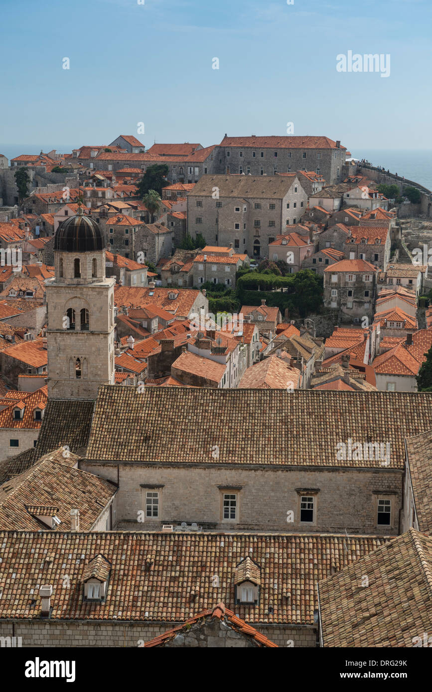 Rooftop view of the Franciscan Monastery, Bell Tower and Dubrovnik Old ...