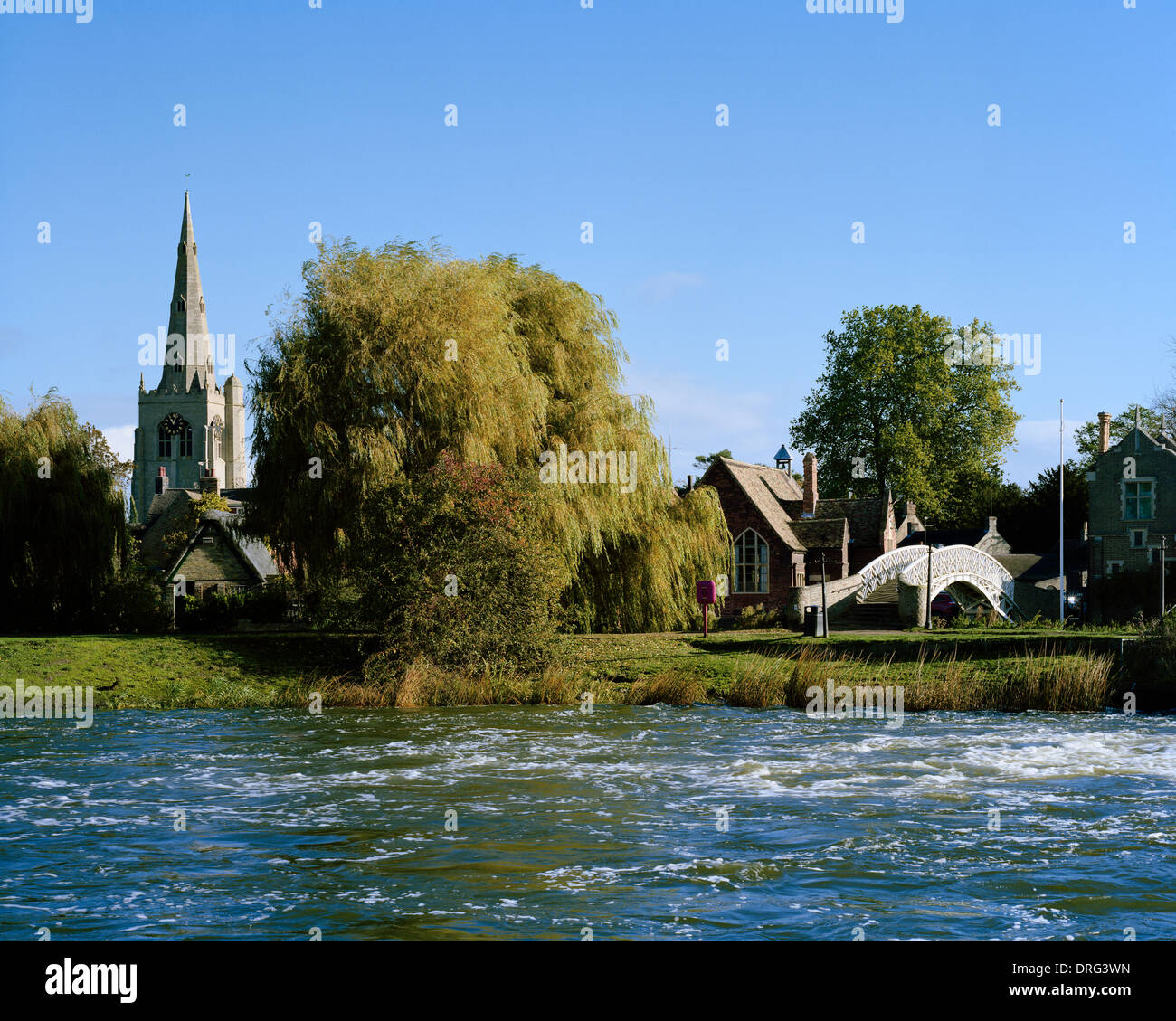 River Great Ouse at Godmanchester Cambridgeshire Stock Photo