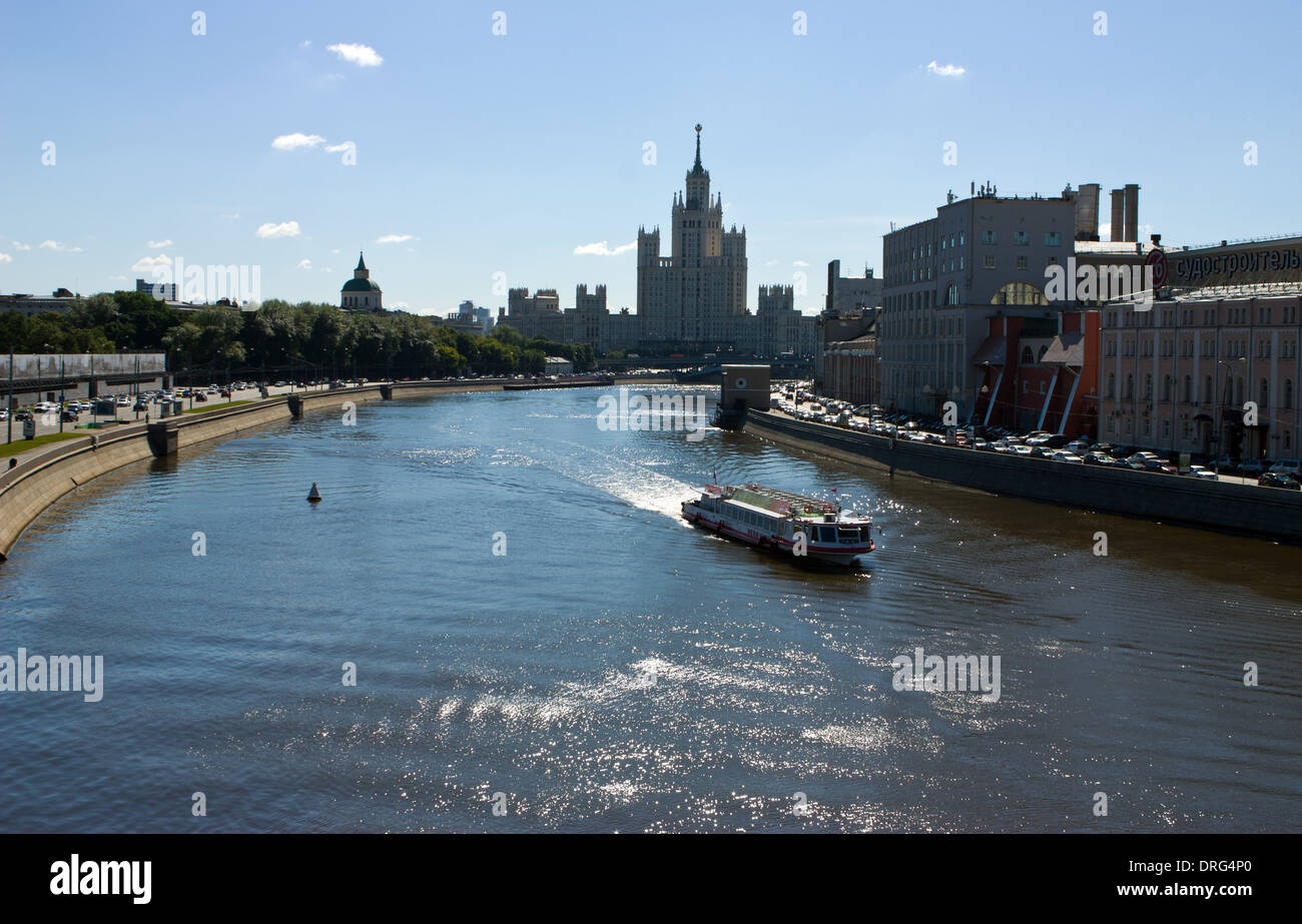 Moskva-river in Moscow Stock Photo