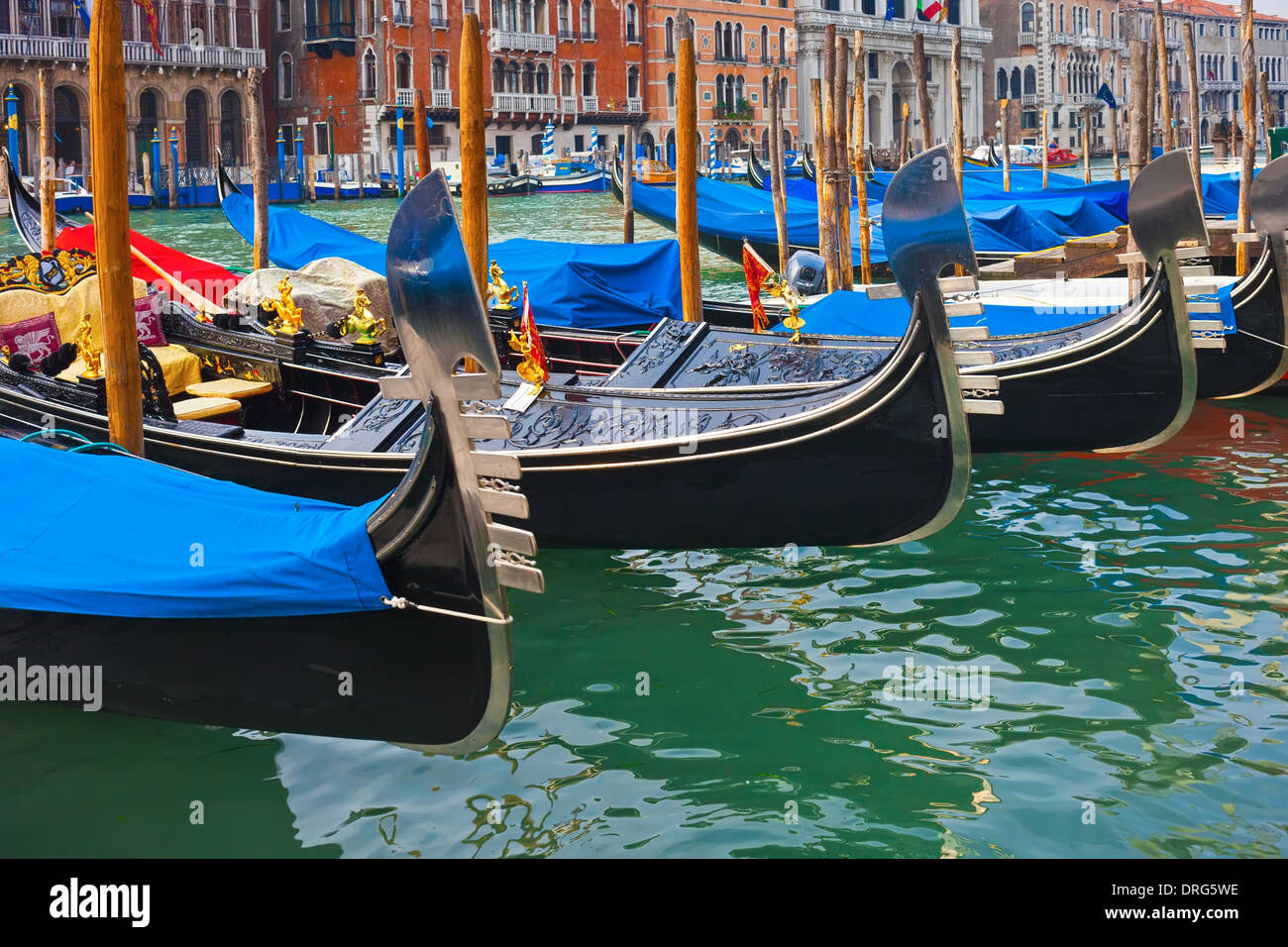 Gondolas in Venice Stock Photo - Alamy