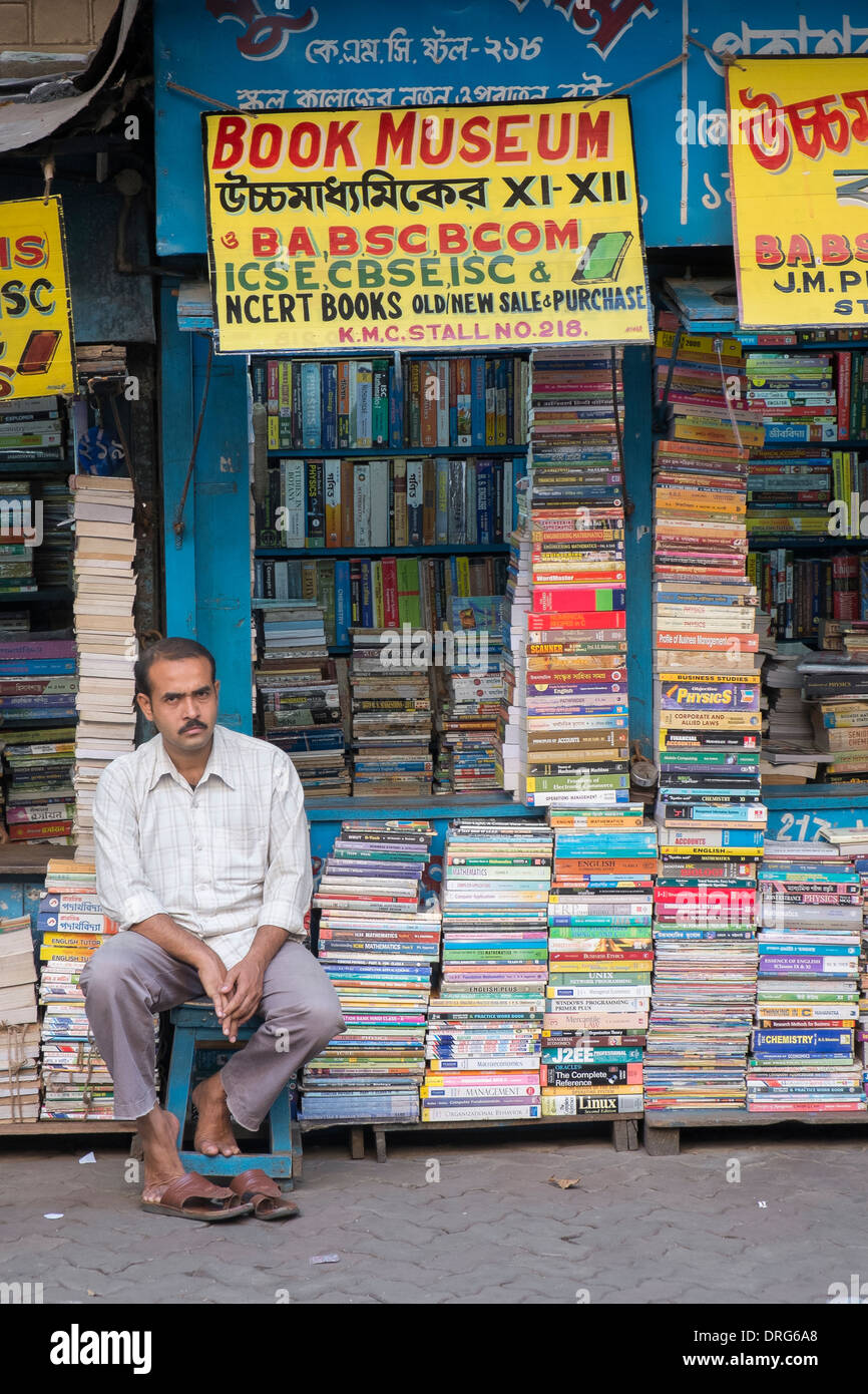 India, West Bengal, Kolkata, Book district Stock Photo Alamy