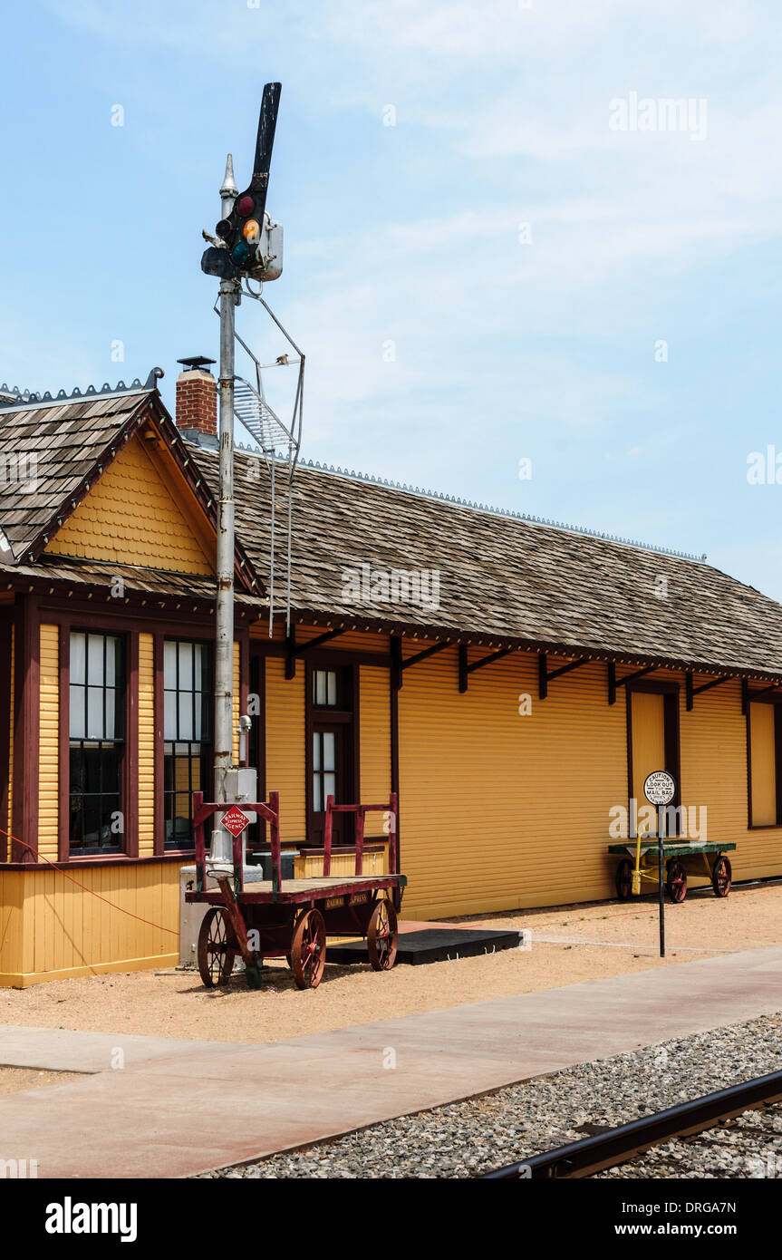 Grapevine Vintage Railroad Station, Grapevine, Texas Stock Photo